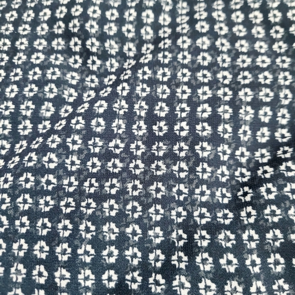 Sanctuary Clothing Woman's Sheer Blouse Top Size M Blue Print Long Sleeves - Picture 6 of 12